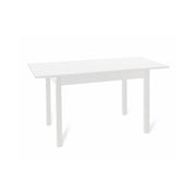 Extendable white ash table in melamine wood cm 70x110 - 150