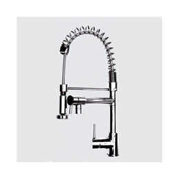 Kitchen mixer with chrome finish hand shower h.58x19 cm
