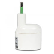 Single Asymmetrical Space Saving Plug Adapter 2P T 10A Plug