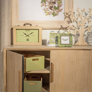 Wooden table clock 36 x 25 cm