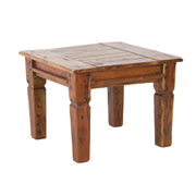Rustic style wooden coffee table 60x60 cm