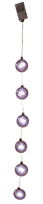 Black 6-Ball Chain with 18 Lights