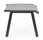 Anthracite aluminum garden furniture footrest Cruise 53 x 51 x 44 cm