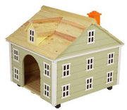 Disassembled maxi shabby chic dog bed wk-0956 cm. 80 x 88 h 45-83