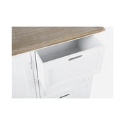Sideboard in MDF two doors three drawers Bianca DOROTEA 123x40x h82 cm