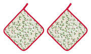 Set of 8 Holly Pot Holders