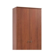 Multipurpose shoe cabinet Antique Walnut wood melamine 2 doors h182x71x38