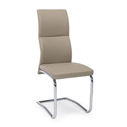 Chair in eco-leather Tortora THELMA 44x58x h104 cm
