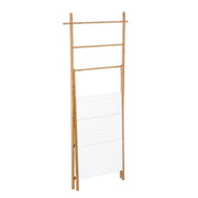 Audrey bamboo and wood shelf with ladder