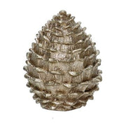 Golden resin pine cone cm25x25h31,5