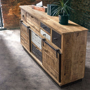 Sideboard 2 doors 7 drawers Tudor 125x37x80h cm