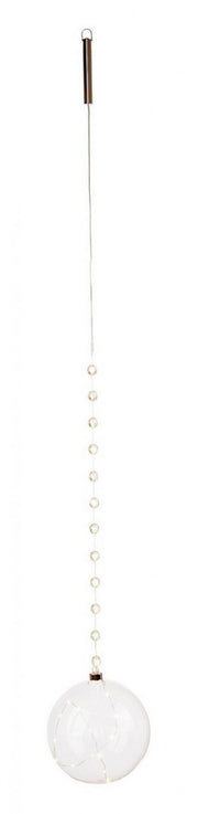 Classic Transparent Chandelier with 4 Spheres, Diameter 200mm