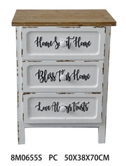 Breslavia chest of 3 drawers cm50x38xh70