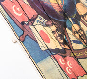 Print on wood with multicolor canvas 60x100 cm