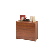 Como 'maxi 3 drawers antique walnut in melamine wood H.81x L.91x P.45 cm