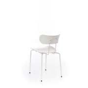 Polypropylene chair with white seat