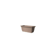 Planter with dove gray rectangular saucer