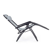 Martin deck chair light gray for outdoor