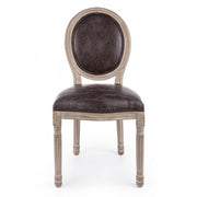 MATHILDE classic style chair in coated wood 96h cm