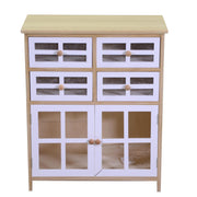 Naomi chest of drawers 2 doors and 4 drawers natural rectangular cm60x30xh72