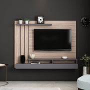 TV stand walnut anthracite details 157x21xh.120 cm