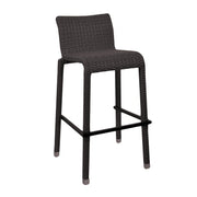 Adila walnut polyrattan bar stool cm49x59h81 - 103