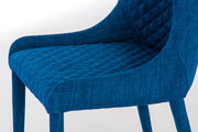 Chair in blue fabric 58x50,5x83h cm