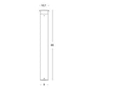 Outdoor Aluminum Die-Cast Lamp with Opal Diffuser - 9W - 920 Lumens - 4000°K Graphite