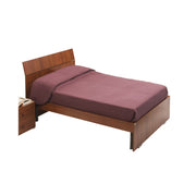 Double bed for bedroom in antique walnut color cm 200x171xH 98
