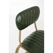 Addy dark green vintage bar stool 41x51x100h cm