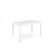 Extendable table in white melamine 130/210x80x76h cm