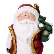 Resin Santa Claus with red tree cm28x18h42,5