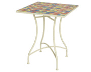 Bistrot Bilbao table in square cream outdoor iron