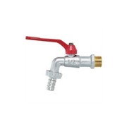 Ball cock with hose holder and red lever 1/2