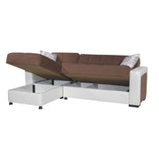 Sofa with Marmaris peninsula, reversible container 212x145x80 H
