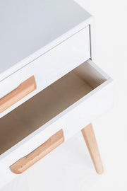 ORDINARY white chest of drawers 3 drawers 68h cm