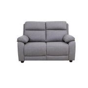 Seville 2-seater sofa in light gray nubuck