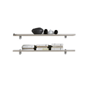 Wall-mounted Shelves in Olmo Color, 2.2x120x23cm
