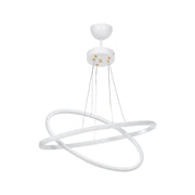 Suspension lamp Muso two white rings Led MDL4438