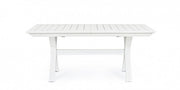 Kenyon white extendable garden table 180-240 x 100 cm