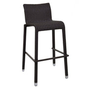 Adila walnut polyrattan bar stool cm49x59h81 - 103