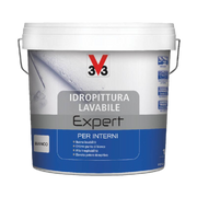 Idropittura Lavabile 4Lt - Color Bianco, Buona Lavabilità, Ottimo Punto Di Bianco, Elevato Potere Riempitivo E Alta Traspirabilità
