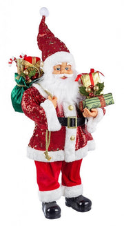 Red Lustrini Stand for 2 Babbo Figures