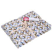 Optical beige rectangular tablecloth cm140x180