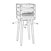 Belfort wooden planter