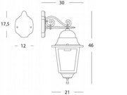 Large applique at the bottom, black square line