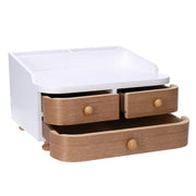 Brown wooden jewelry box cm20x19h13