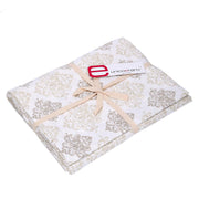 Rectangular white venice brocade tablecloth cm140x240