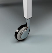 Beverage trolley in white metal 40x75x80h cm