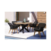 Brandon FSC Wood Table for Outdoor diam. 150 cm x h77.5